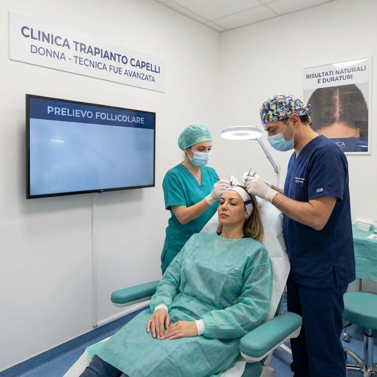trapianto di capelli donna