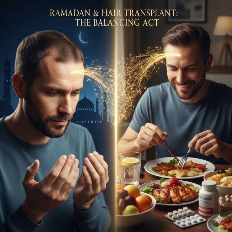 ramadan fasting hair loss transplant